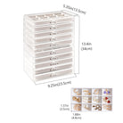 Acrylic Jewelry Box with Adjustable Velvet Trays