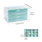 Acrylic Jewelry Box with Adjustable Velvet Trays