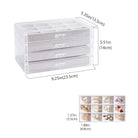Acrylic Jewelry Box with Adjustable Velvet Trays