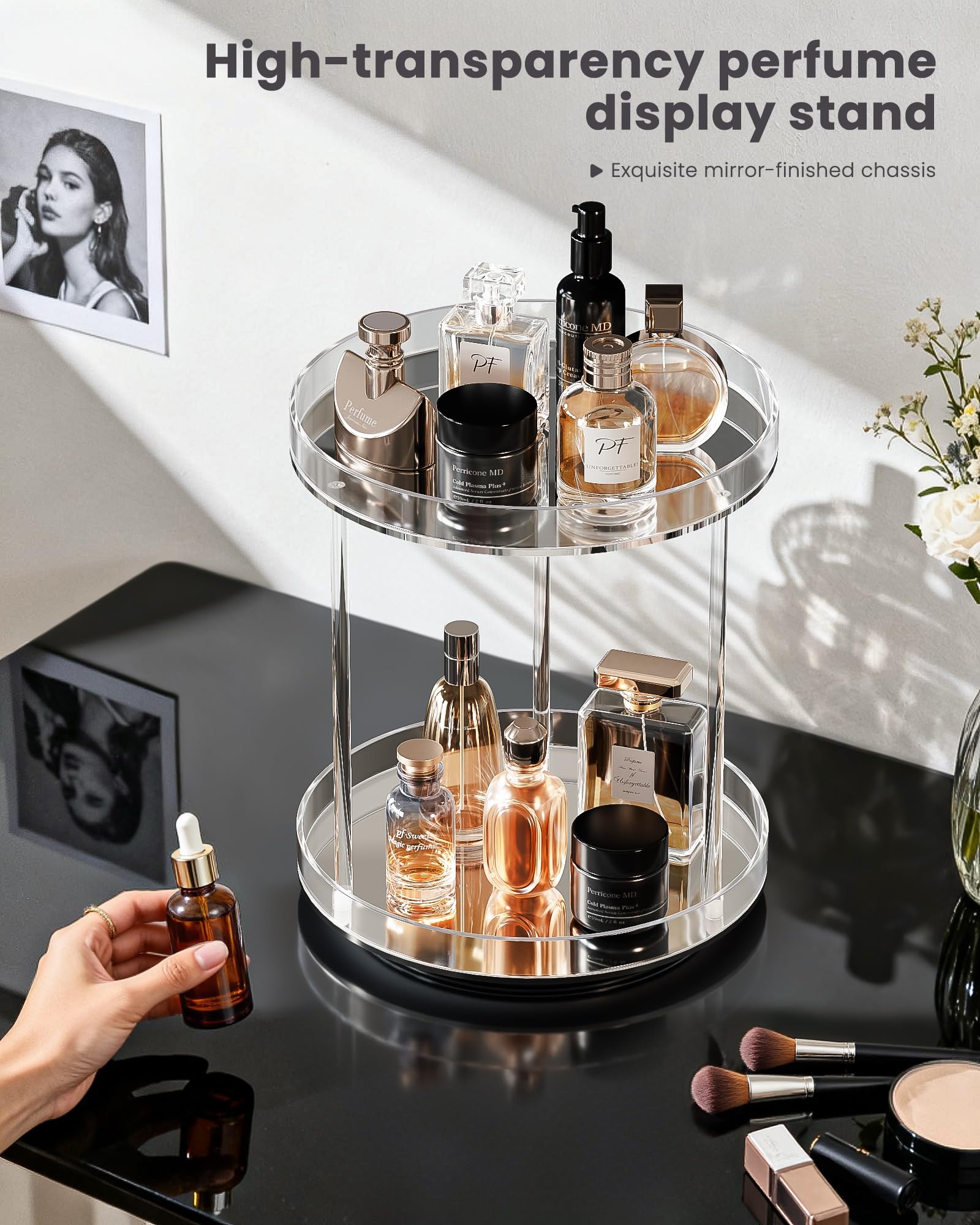 360 Degree Rotating Makeup Organizer