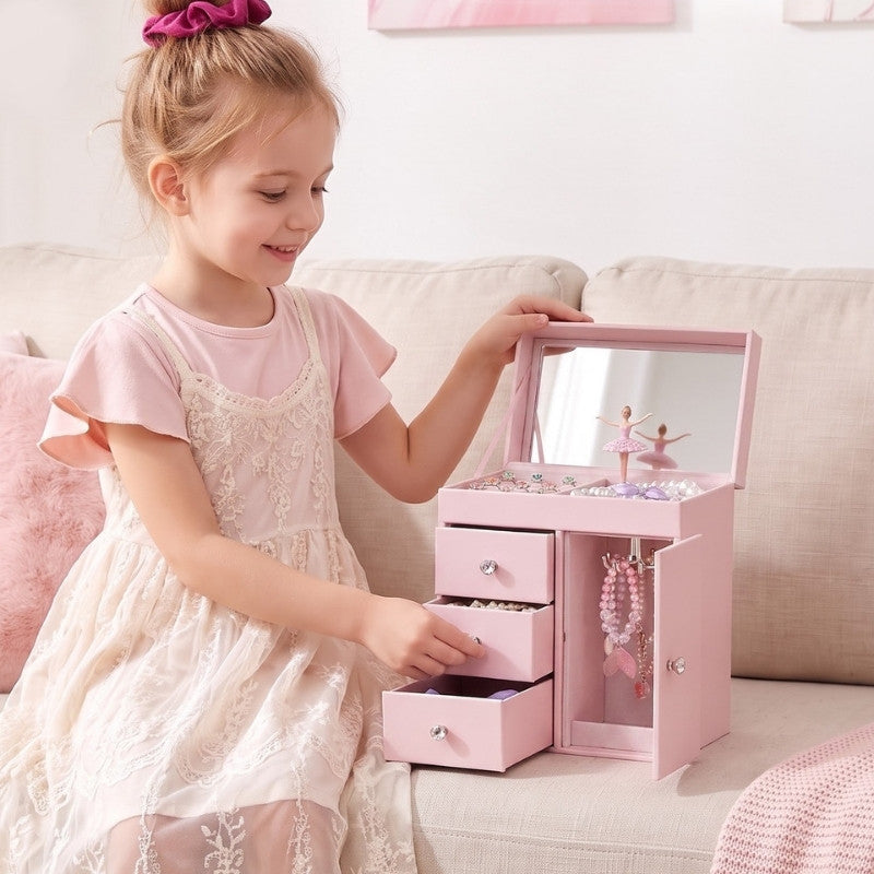 Kids Musical Jewelry Box with Spinning Doll