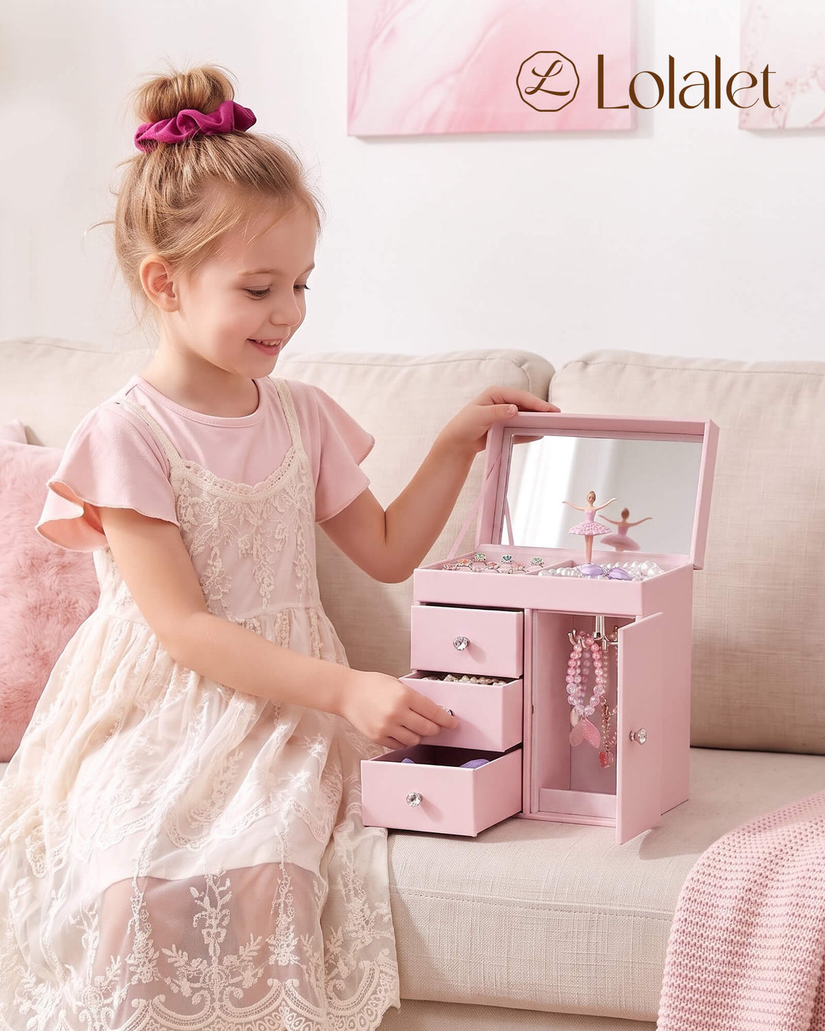 Kids Musical Jewelry Box with Spinning Doll
