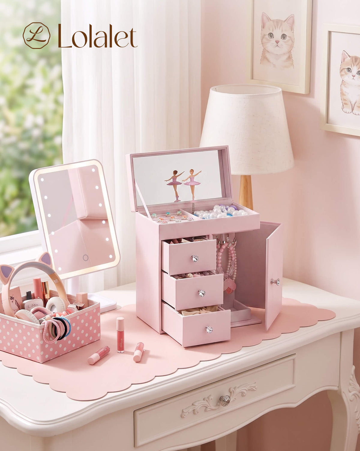 Kids Musical Jewelry Box with Spinning Doll