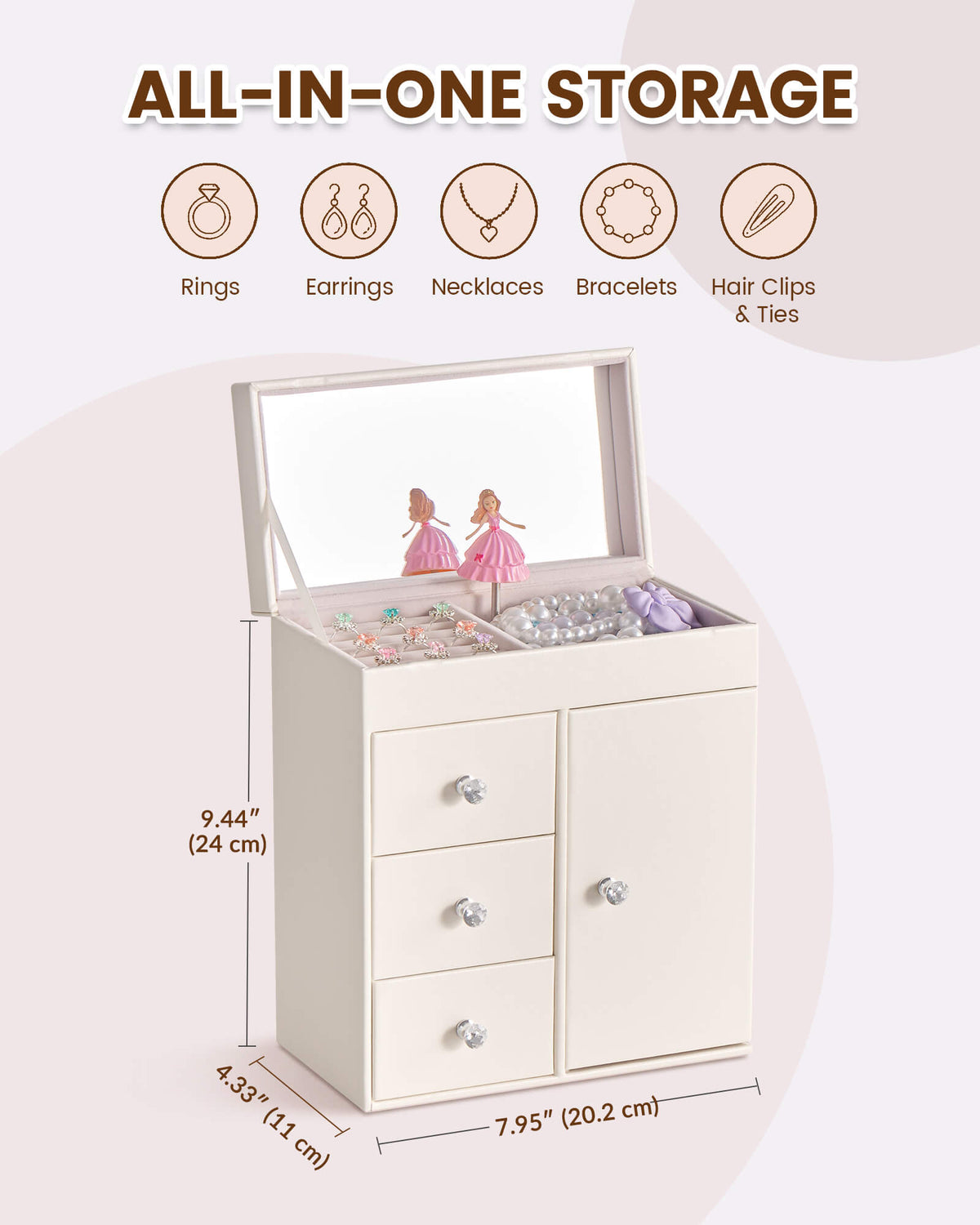 Kids Musical Jewelry Box with Spinning Doll