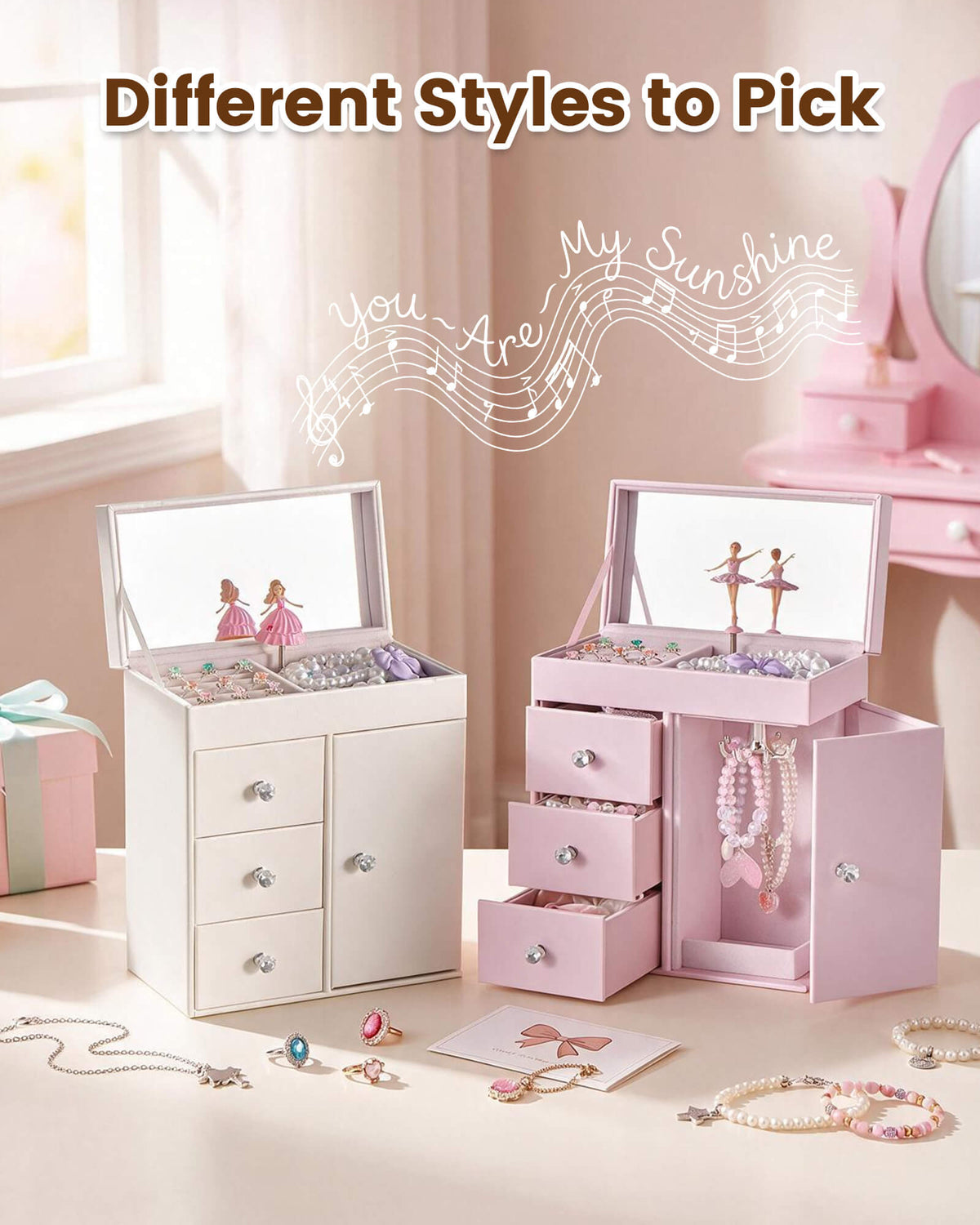 Kids Musical Jewelry Box with Spinning Doll