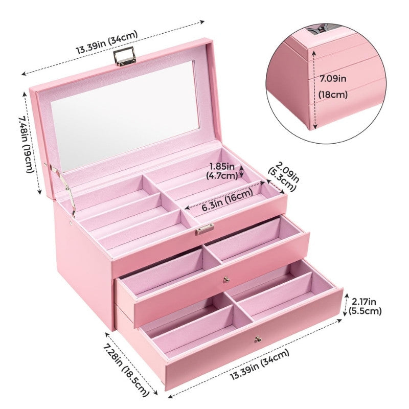 Leather Sunglasses Organizer Box