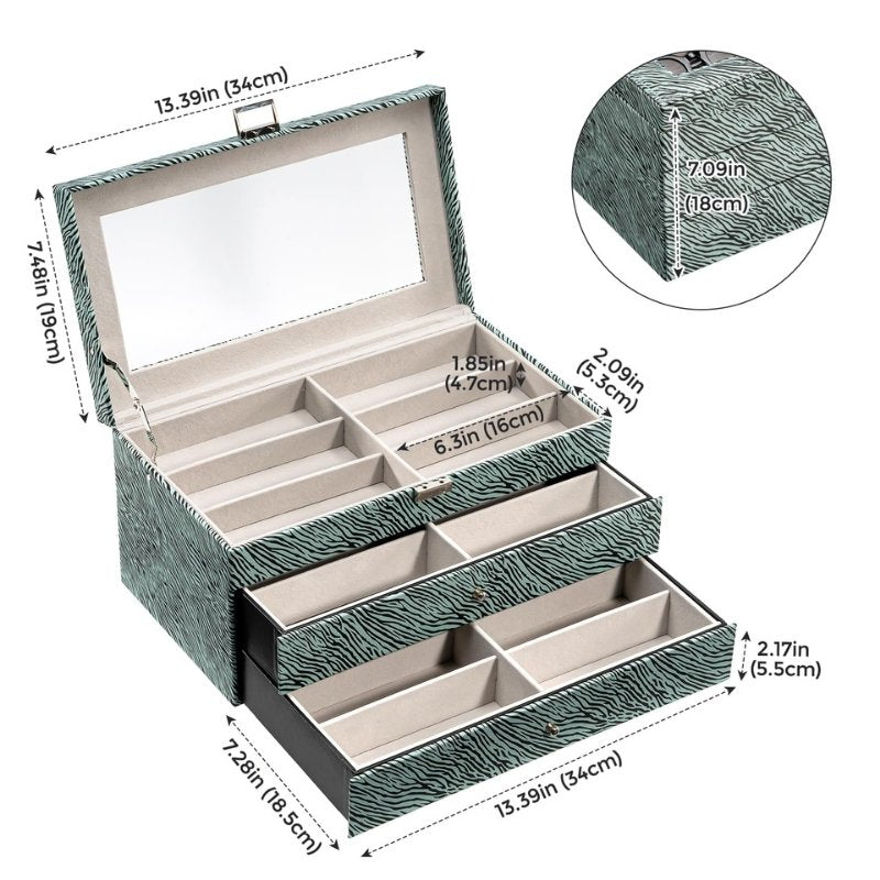 Leather Sunglasses Organizer Box
