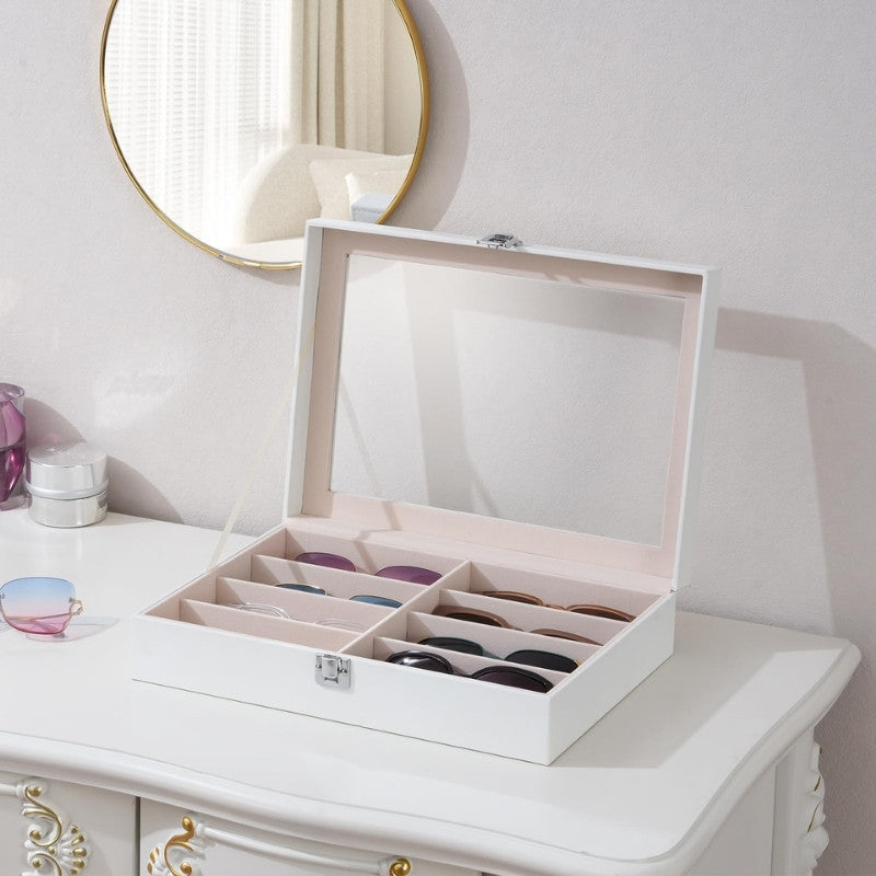 Leather Sunglasses Organizer Box