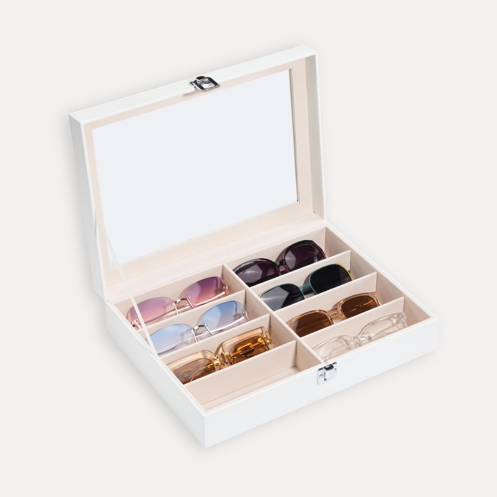 Leather Sunglasses Organizer Box