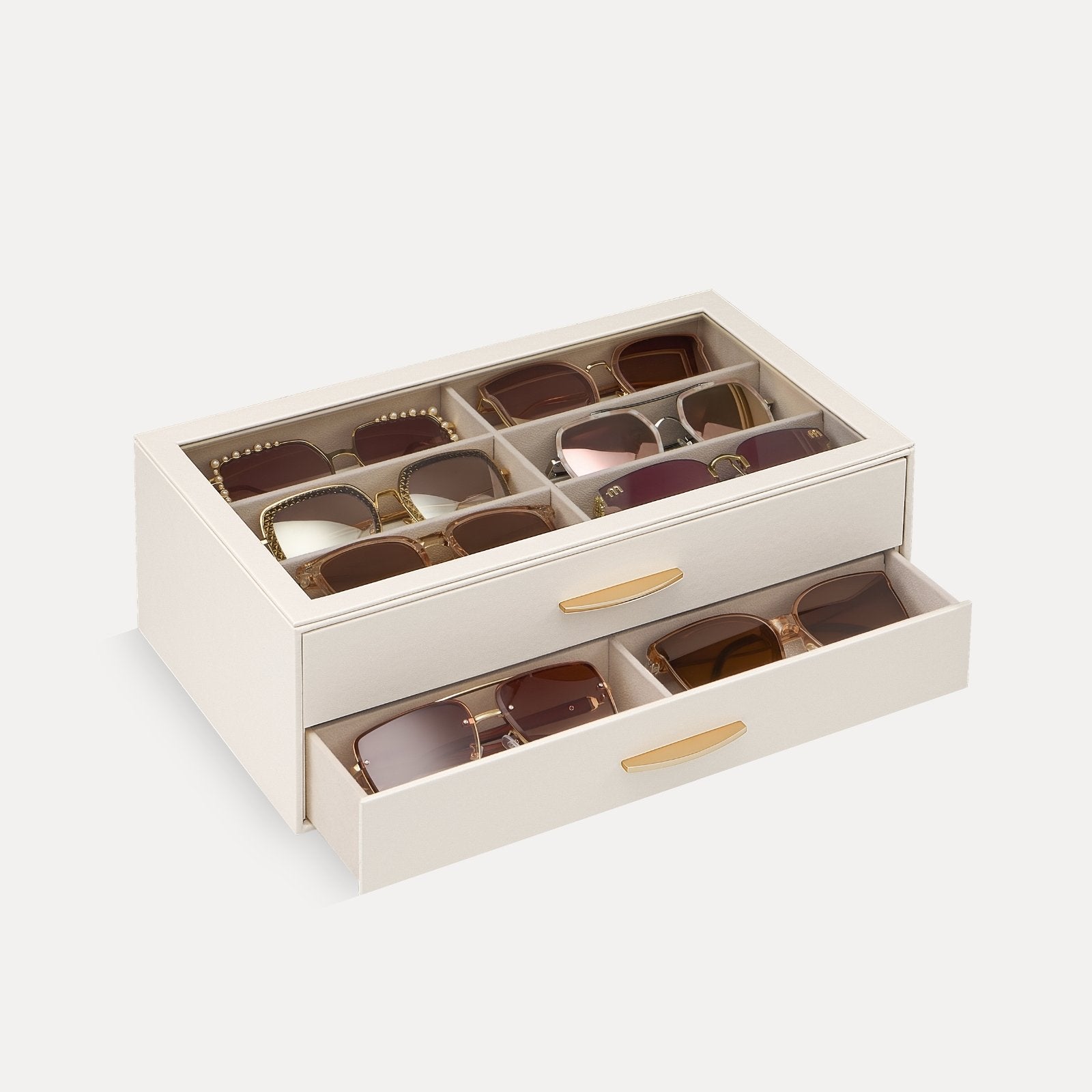 PU Eyewear Storage Box with Drawer