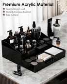 Acrylic Countertop Storage Box with Drawer