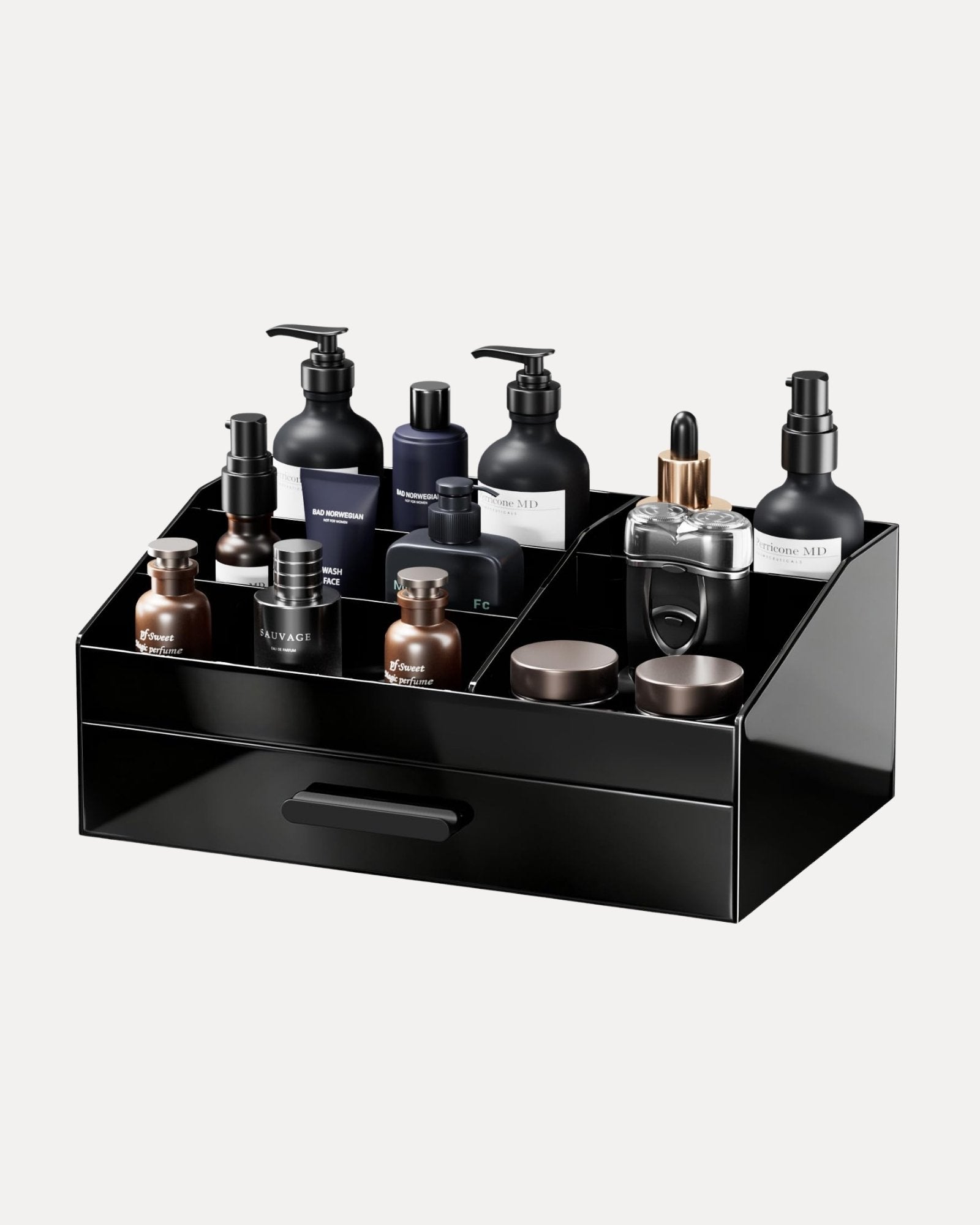 Acrylic Countertop Storage Box with Drawer