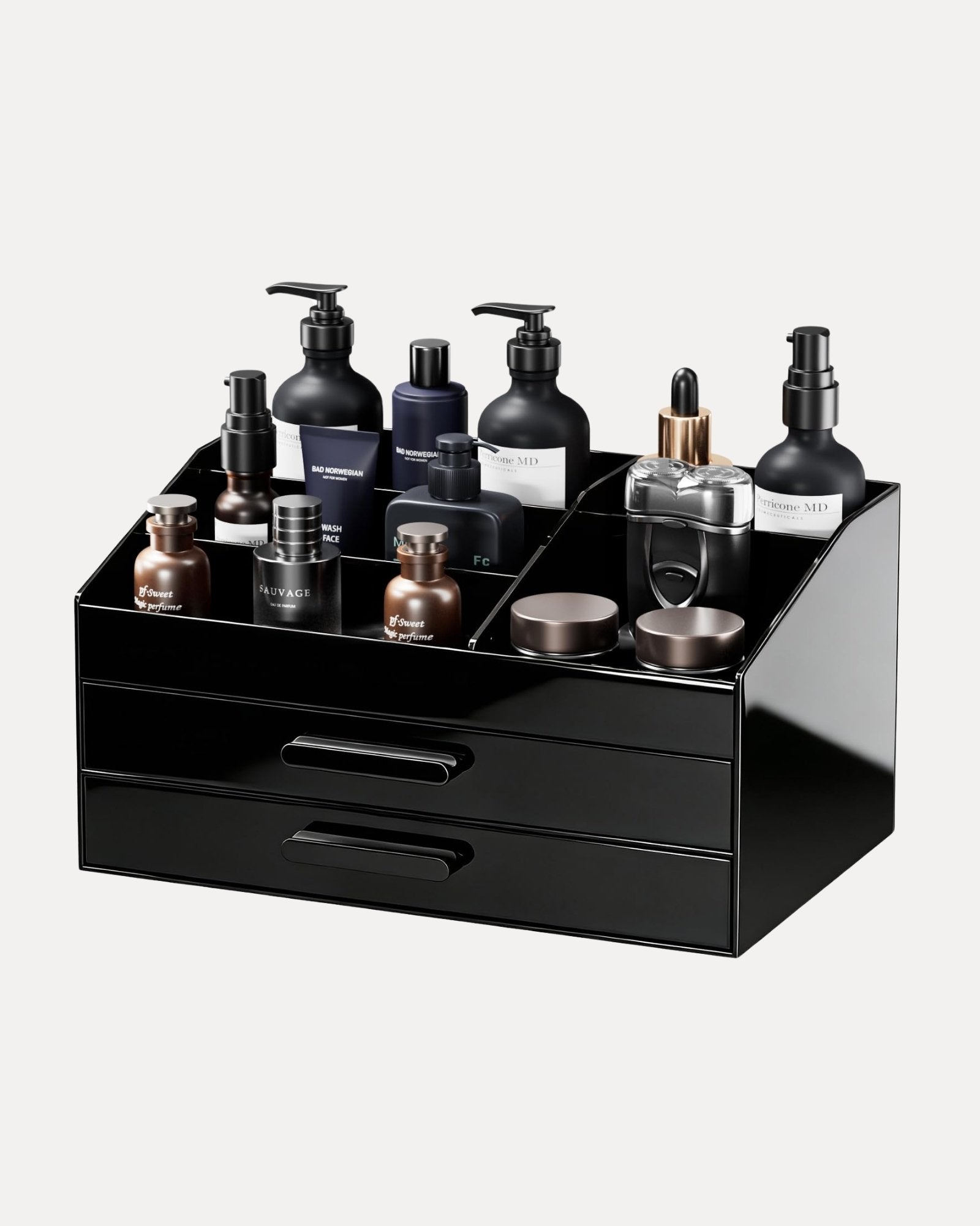 Acrylic Countertop Storage Box with Drawer