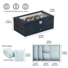 2-Layer PU Leather Watch Case for Watches & Accessories