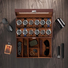 2-Layer PU Leather Watch Case for Watches & Accessories