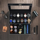 2-Layer PU Leather Watch Case for Watches & Accessories