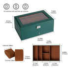 2-Layer PU Leather Watch Case for Watches & Accessories