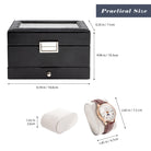 2-Layer PU Leather Watch Case for Watches & Accessories