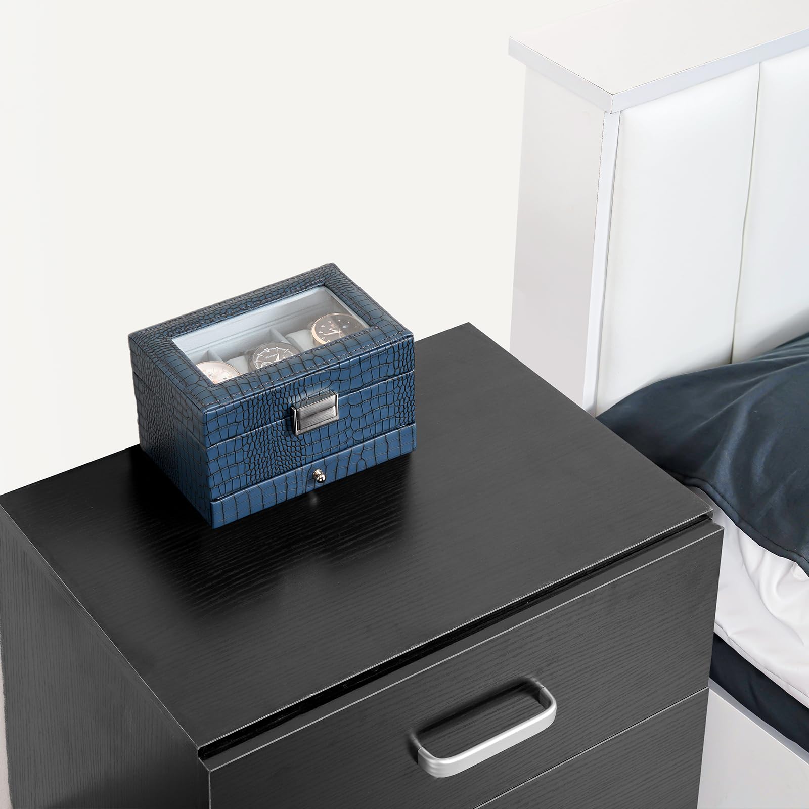 2-Layer PU Leather Watch Case for Watches & Accessories