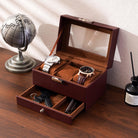 2-Layer PU Leather Watch Case for Watches & Accessories