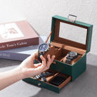 2-Layer PU Leather Watch Case for Watches & Accessories