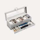 6 Slot 2-Layer Watch Display Case with Drawer