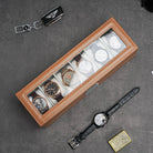6 Slot 2-Layer Watch Display Case with Drawer