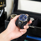 6 Slot 2-Layer Watch Display Case with Drawer