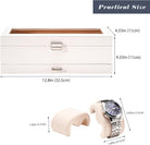 6 Slot 2-Layer Watch Display Case with Drawer