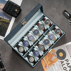 12-Slot Watch Box with Clear Display Window