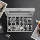 12-Slot Watch Box with Clear Display Window