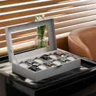 12-Slot Watch Box with Clear Display Window