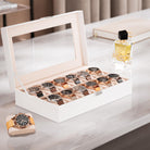 12-Slot Watch Box with Clear Display Window