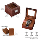 Single Watch Display Case with Glass Lid