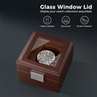 Single Watch Display Case with Glass Lid
