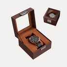 Single Watch Display Case with Glass Lid