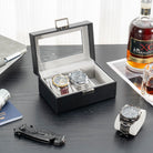Watch Display & Storage Organizer with Glass Lid