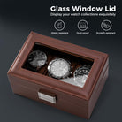Watch Display & Storage Organizer with Glass Lid