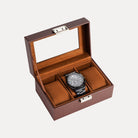 Watch Display & Storage Organizer with Glass Lid