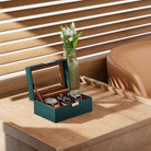 Watch Display & Storage Organizer with Glass Lid