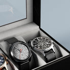 6 Slot Watch Display Case with Glass Lid