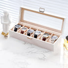 6 Slot Watch Display Case with Glass Lid