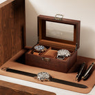 Watch Display & Storage Organizer with Glass Lid