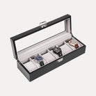 6 Slot Watch Display Case with Glass Lid