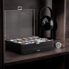 2-Layer 6 Slot Watch Display Case With Clear Acrylic Lid & Drawer