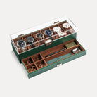 2-Layer 6 Slot Watch Display Case With Clear Acrylic Lid & Drawer