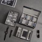 3-Layer Multi-Function Watch Display Case with Glass Lid (20 Slots)