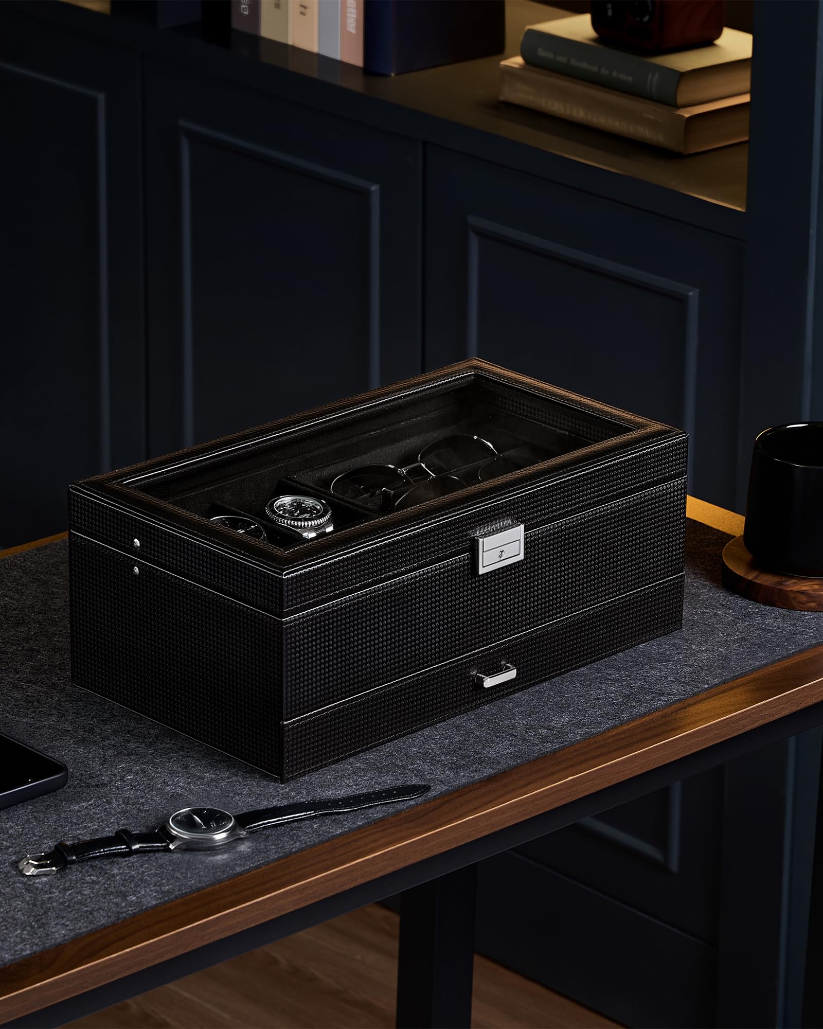 Multifunctional Double-Layer Accessories Organizer Box