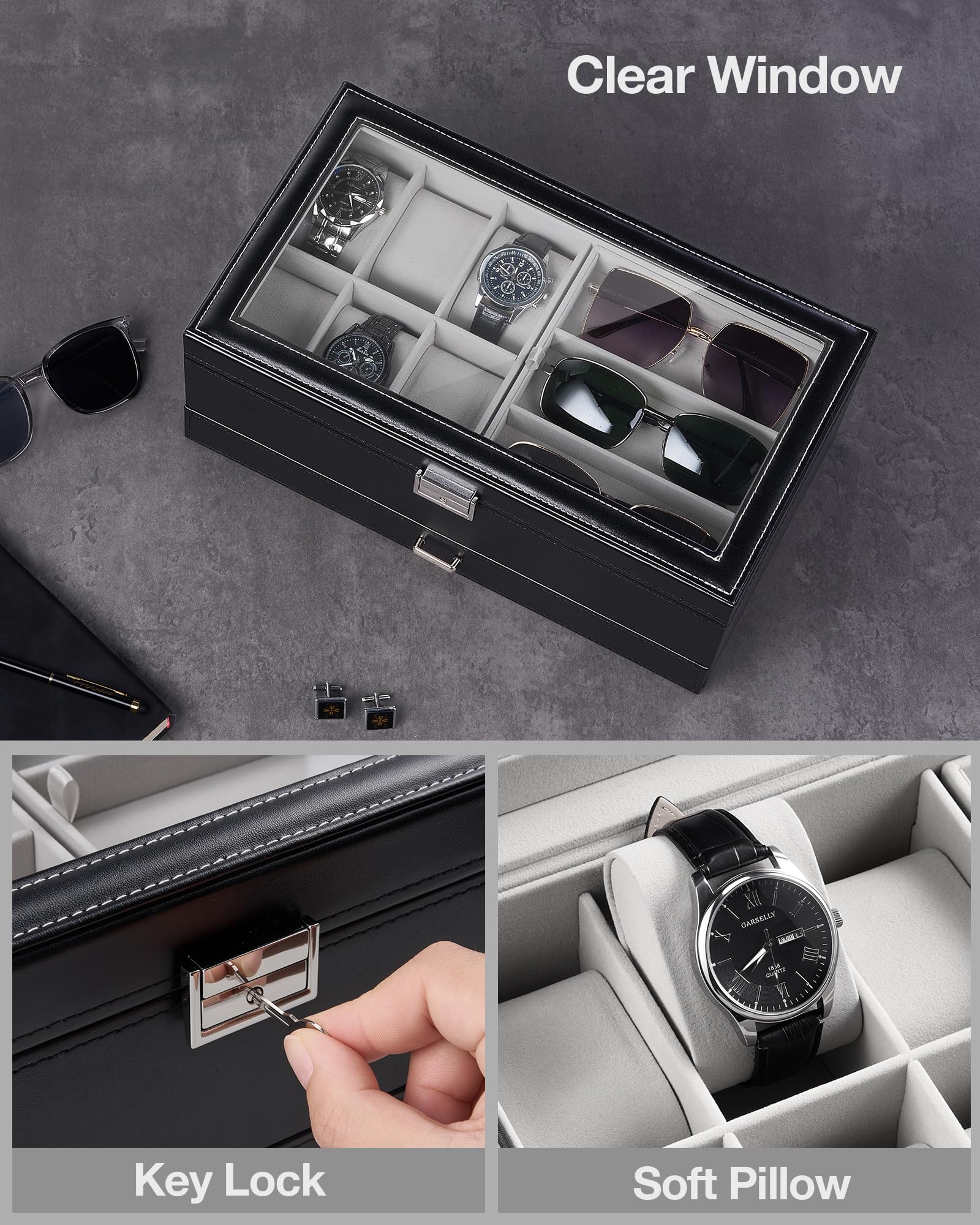 Multifunctional Double-Layer Accessories Organizer Box