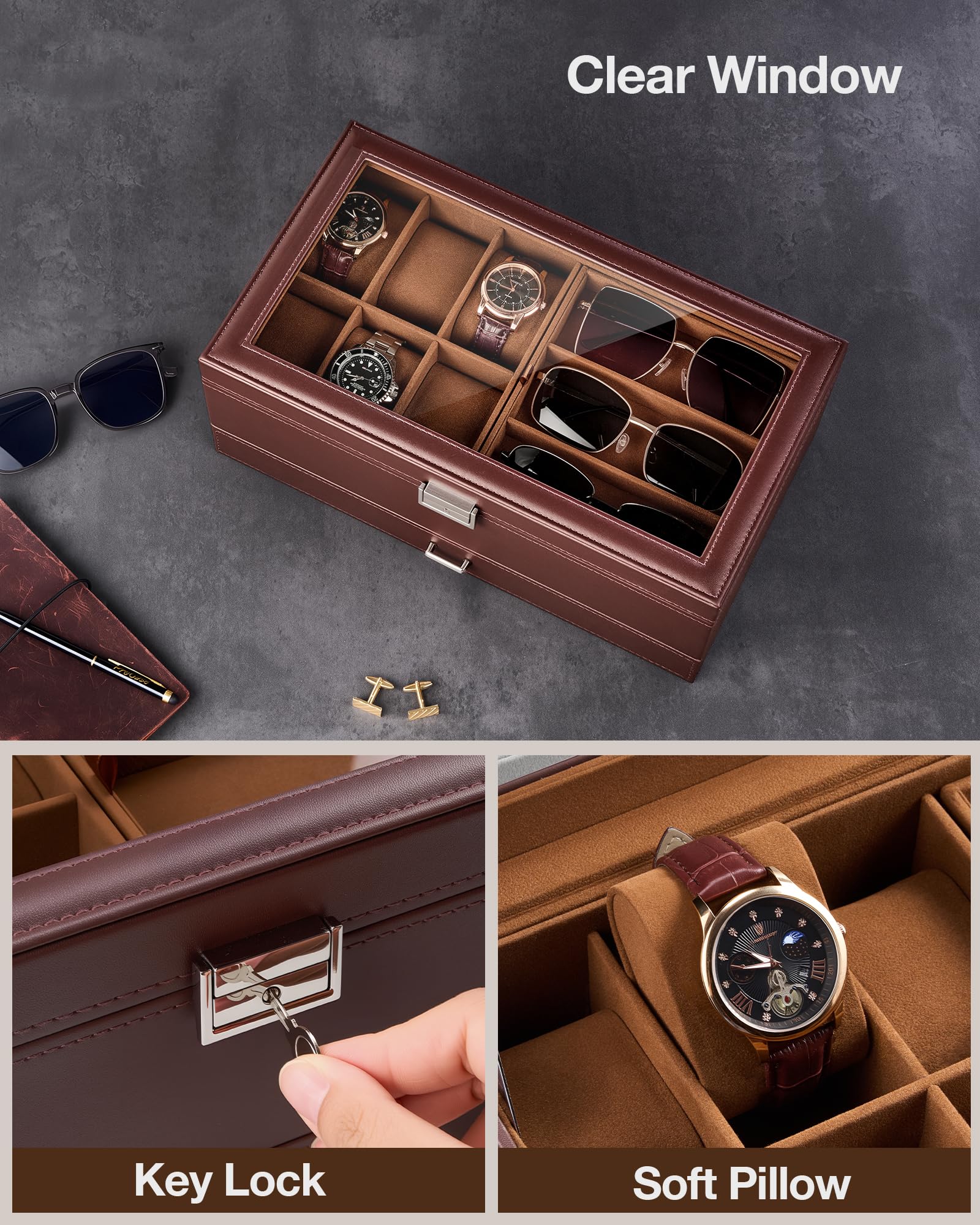 Multifunctional Double-Layer Accessories Organizer Box